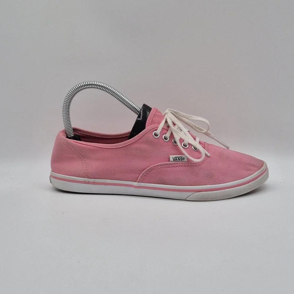 Vans‎ Shoes Mens Size 7 EU 39 Pink Canvas Low Top Lace Up Casual Skate Sneakers